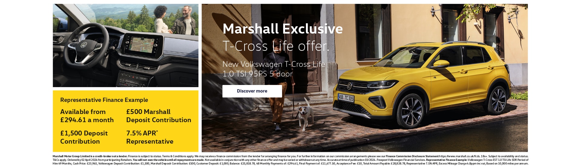New Volkswagen T-Cross Personal Contract Purchase Exclusive Offer