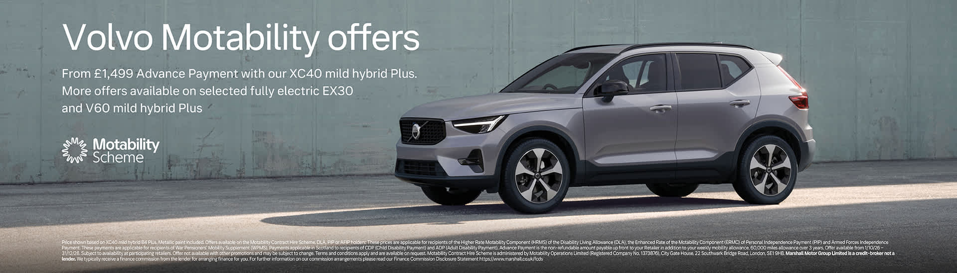 Volvo Motability Scheme Offers