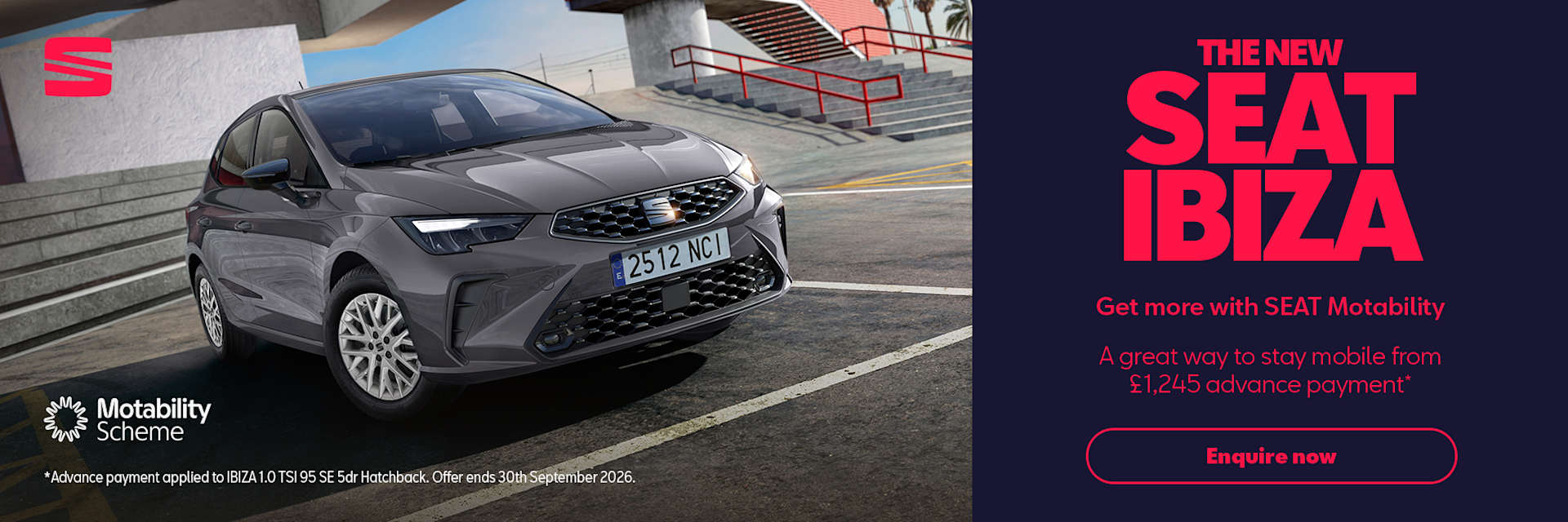 SEAT Ibiza Motability Q3