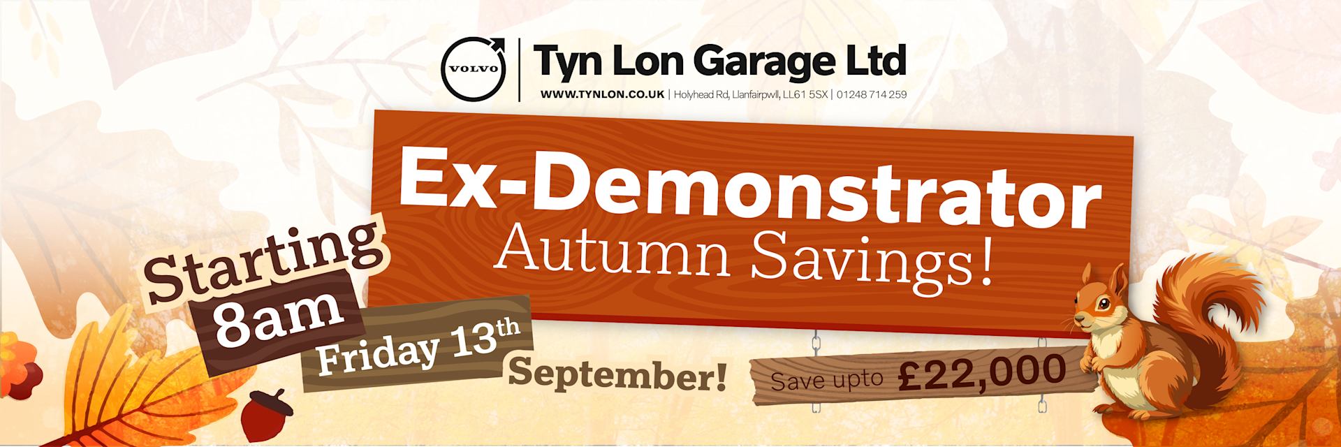 Ex-Demonstrator Autumn Savings Event