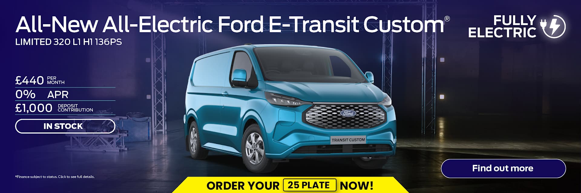 Ford e transit custom manufacturer offer Q1 25 