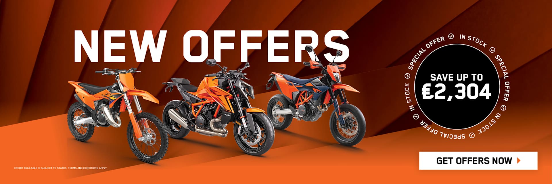 NEW KTM BIKE OFFERS