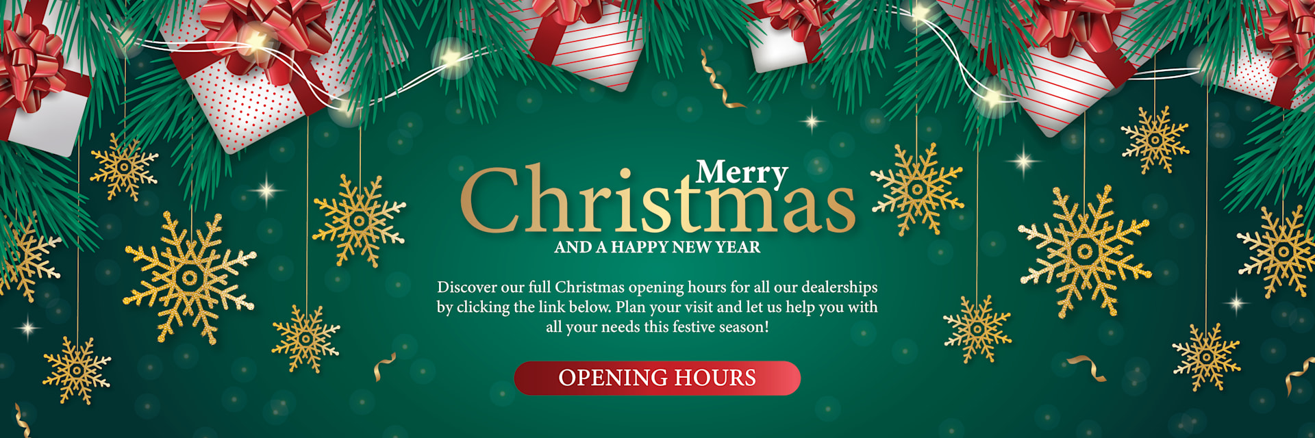 Festive Opening Hours