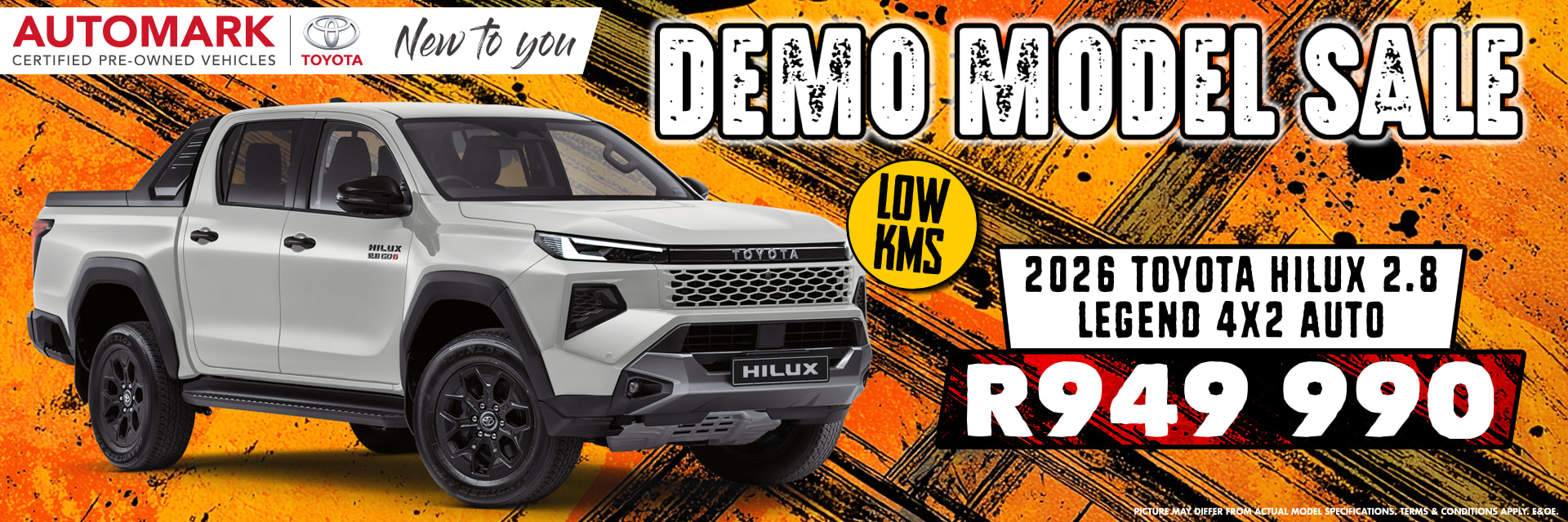2026 Toyota Hilux 2.8 GD-6 Legend 4x2 Auto (Demo)