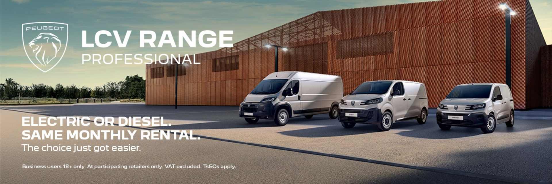Peugeot LCV Range Price Comparison