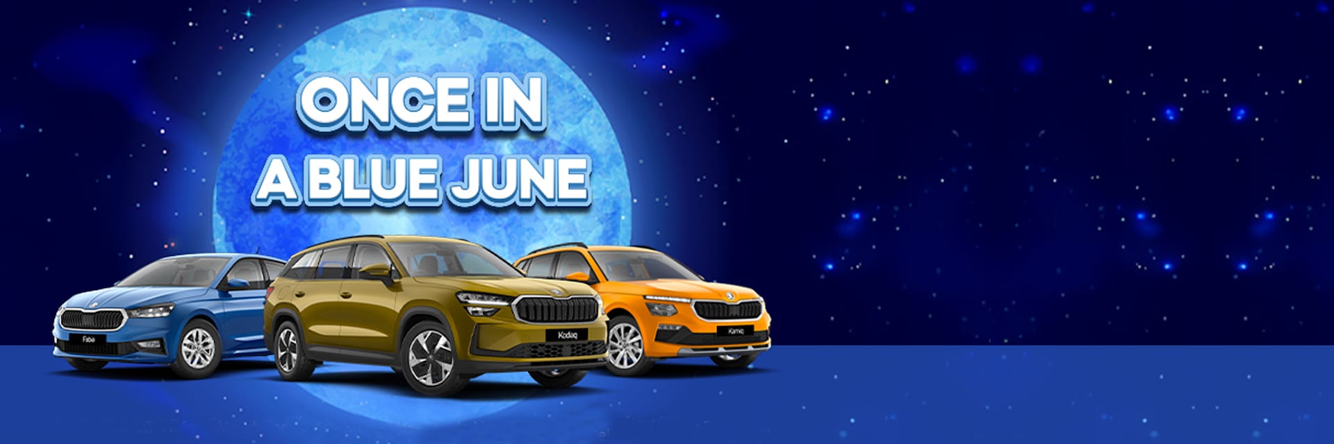 Once in a blue June banner June 25