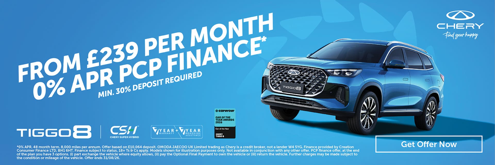 Chery Tiggo 8 Offer 