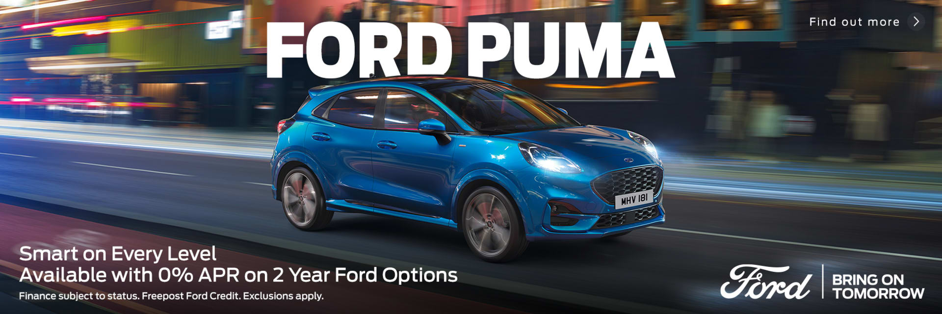 Ford Puma 0% APR on 2 Year Ford Options