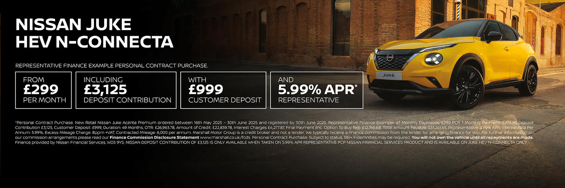 NISSAN JUKE HYBRID PERSONAL CONTRACT PURCHASE EXCLUSIVE OFFER
