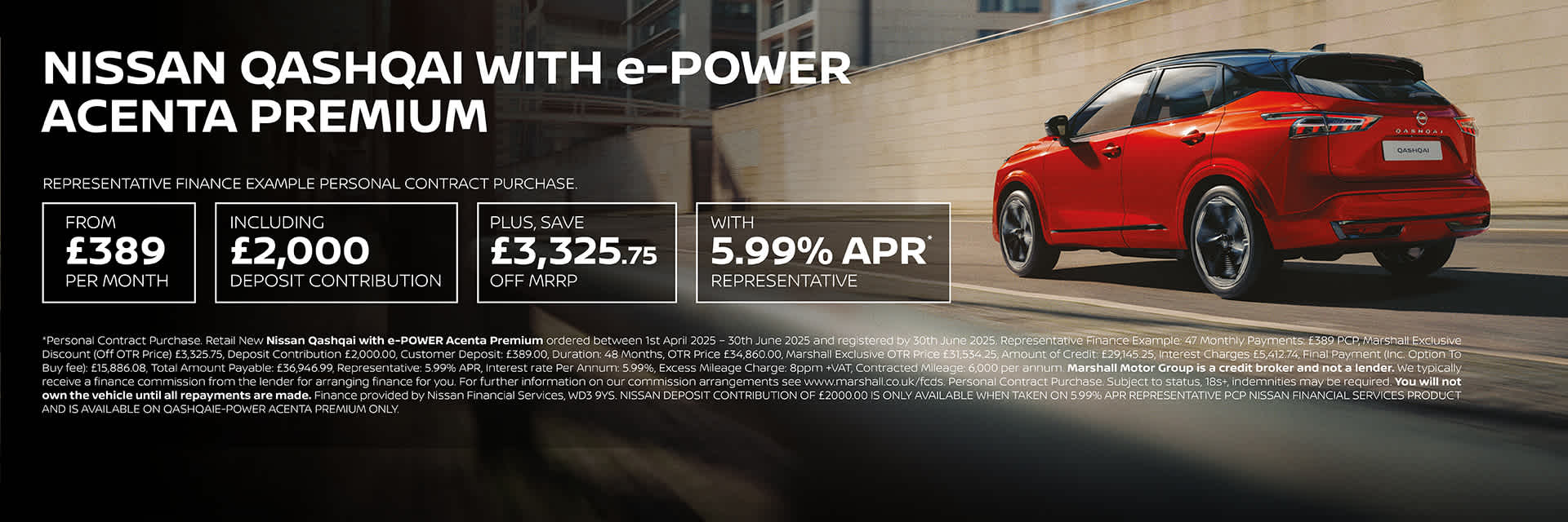 NEW NISSAN QASHQAI e-POWER PERSONAL CONTRACT PURCHASE EXCLUSIVE OFFER