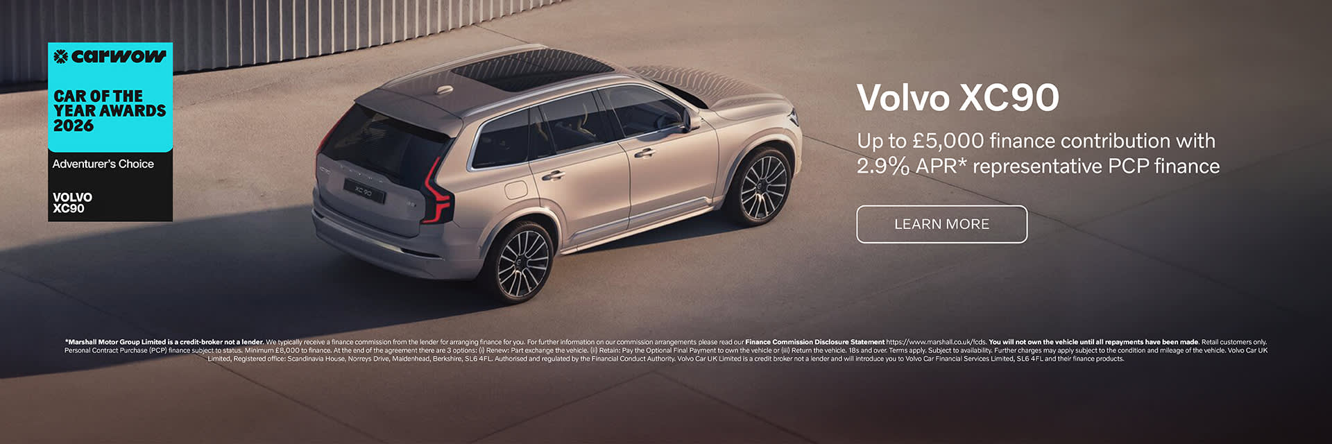 Volvo XC90 Personal Contract Purchase Offer