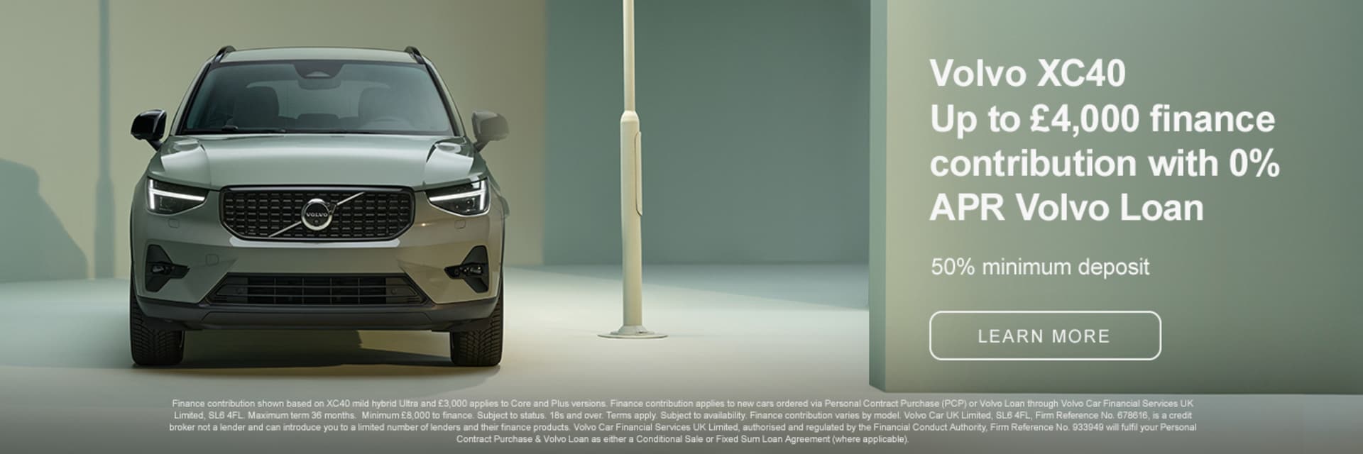 XC40 0% APR Volvo Loan and up to £4,000 off 