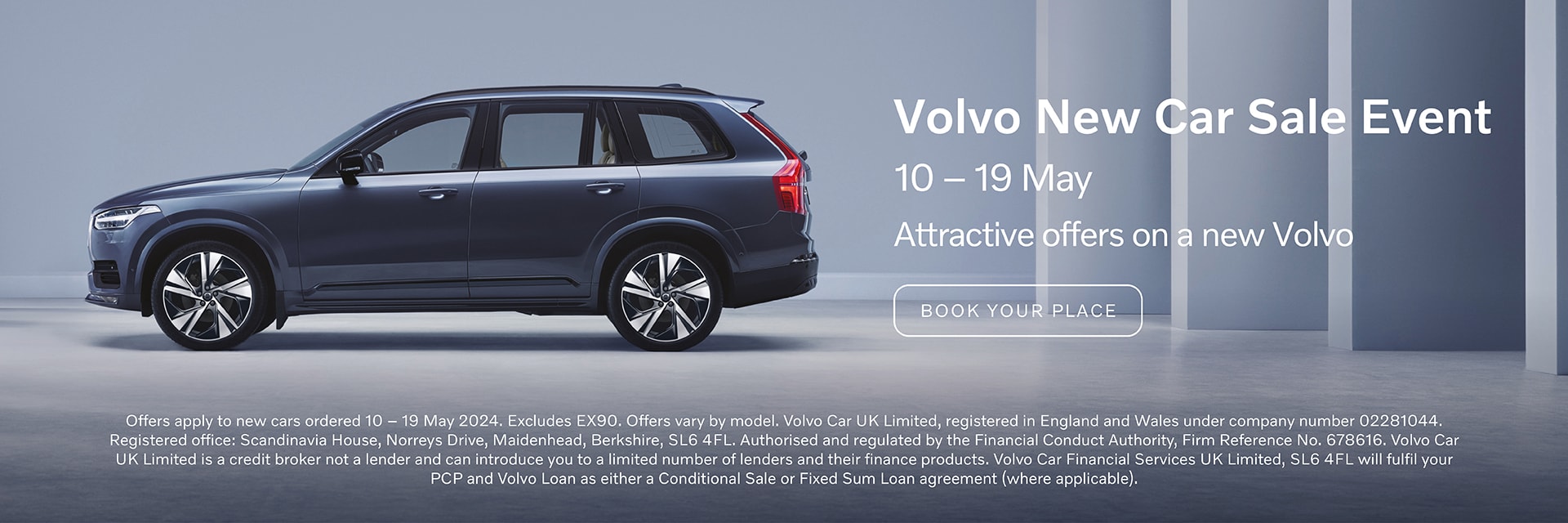 Marshall Volvo New Car Sale Event | 10 - 19 May 2024