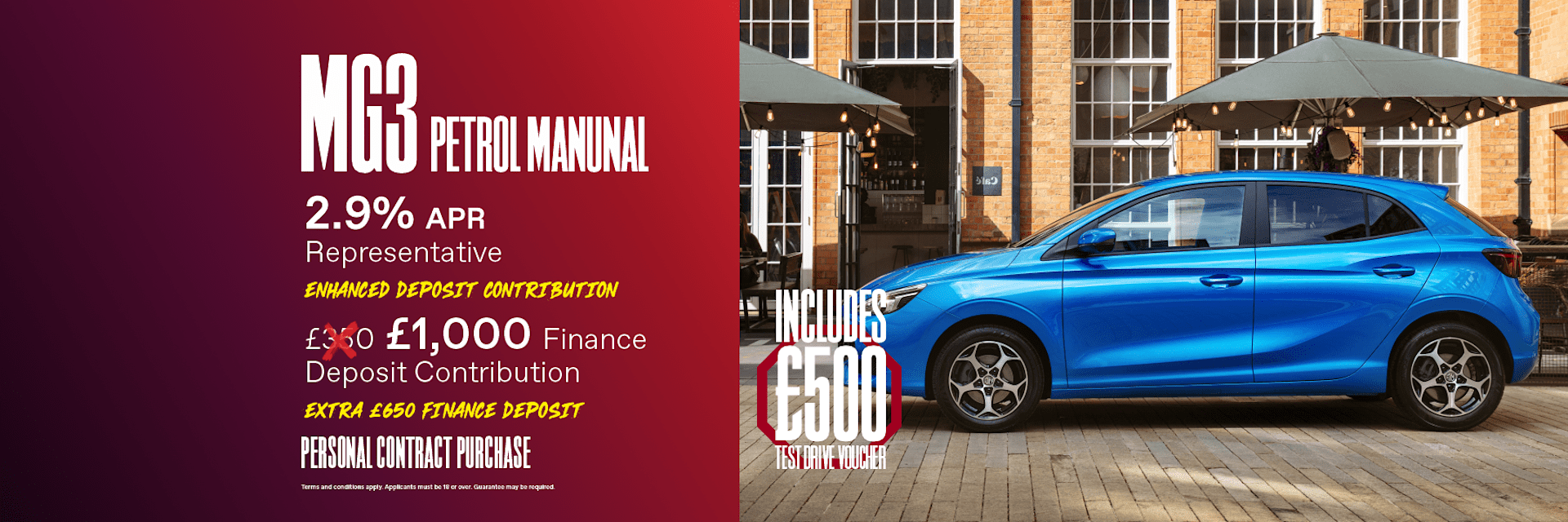 MG3 Enhanced Offer