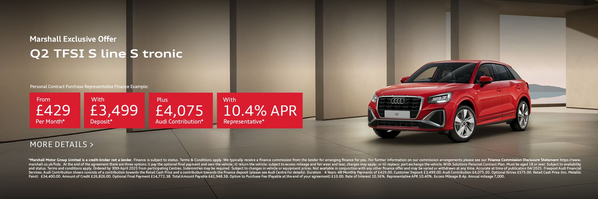 Audi Q2 Personal Contract Purchase Offer