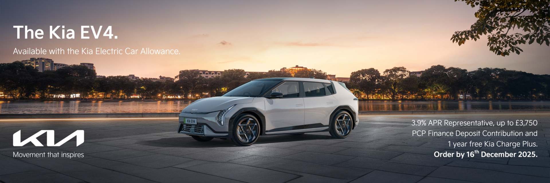 Kia EV4 - 3.9% APR Representative Finance Offer