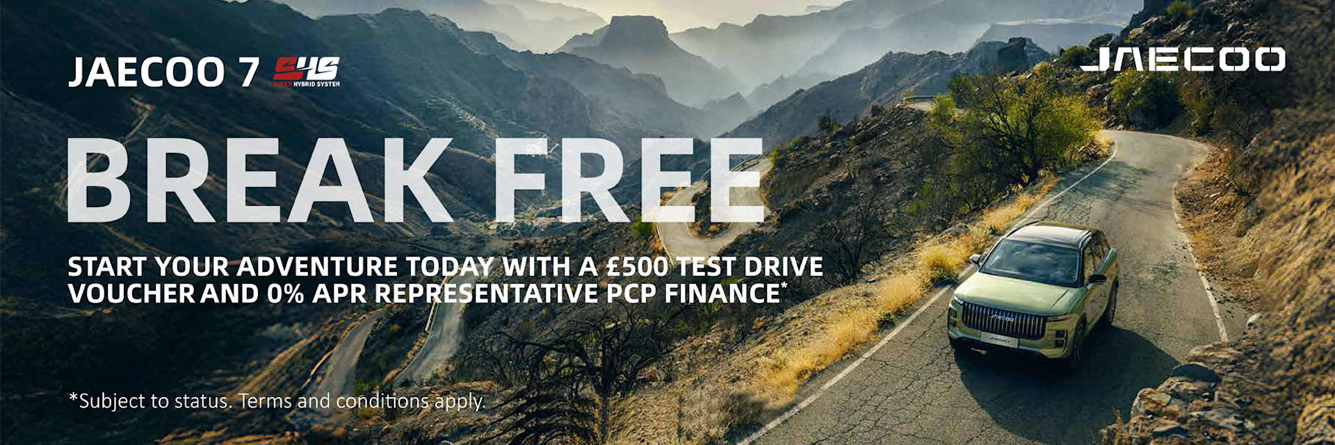 JAECOO 7 SHS £35,165 OTR 0% APR on PCP