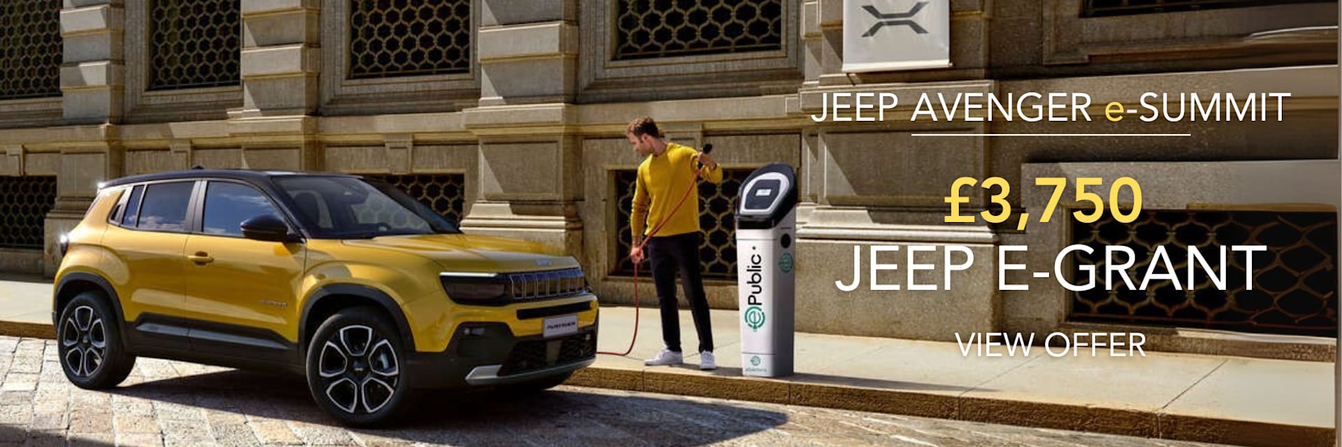 Jeep Avenger e-summit £3,750 EV grant