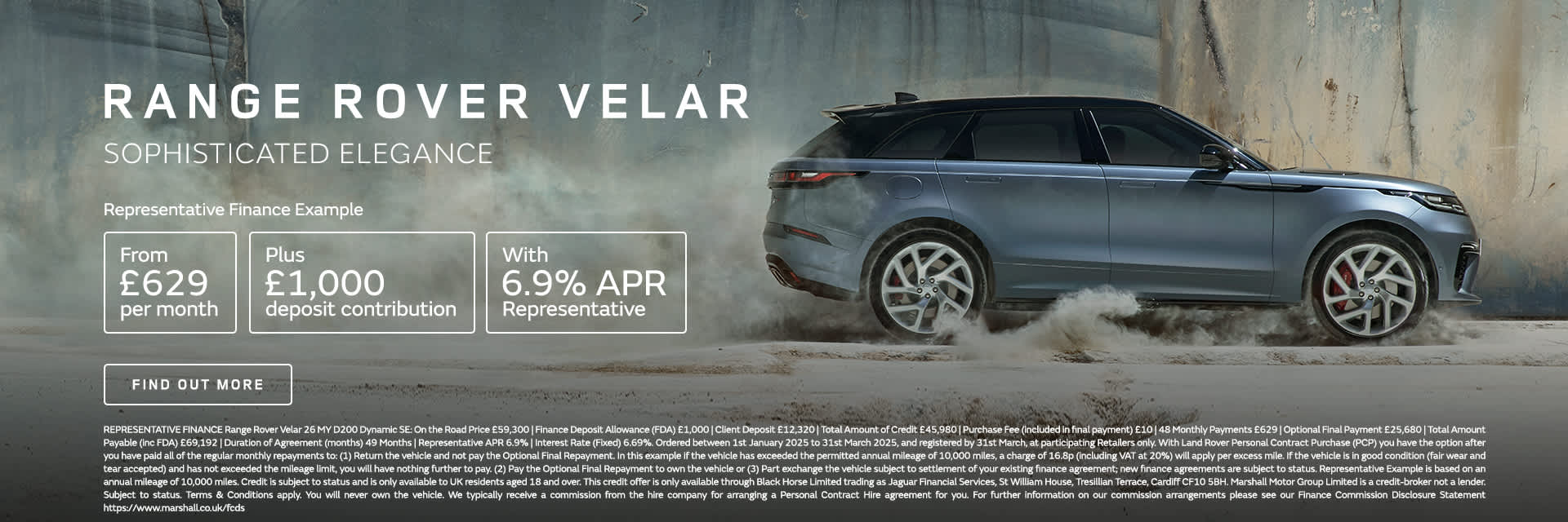 RANGE ROVER VELAR PERSONAL CONTRACT PURCHASE OFFER