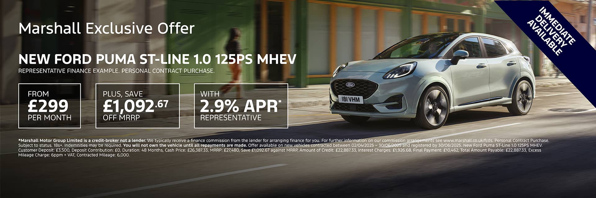New Ford Puma Personal Contract Purchase Exclusive Offer