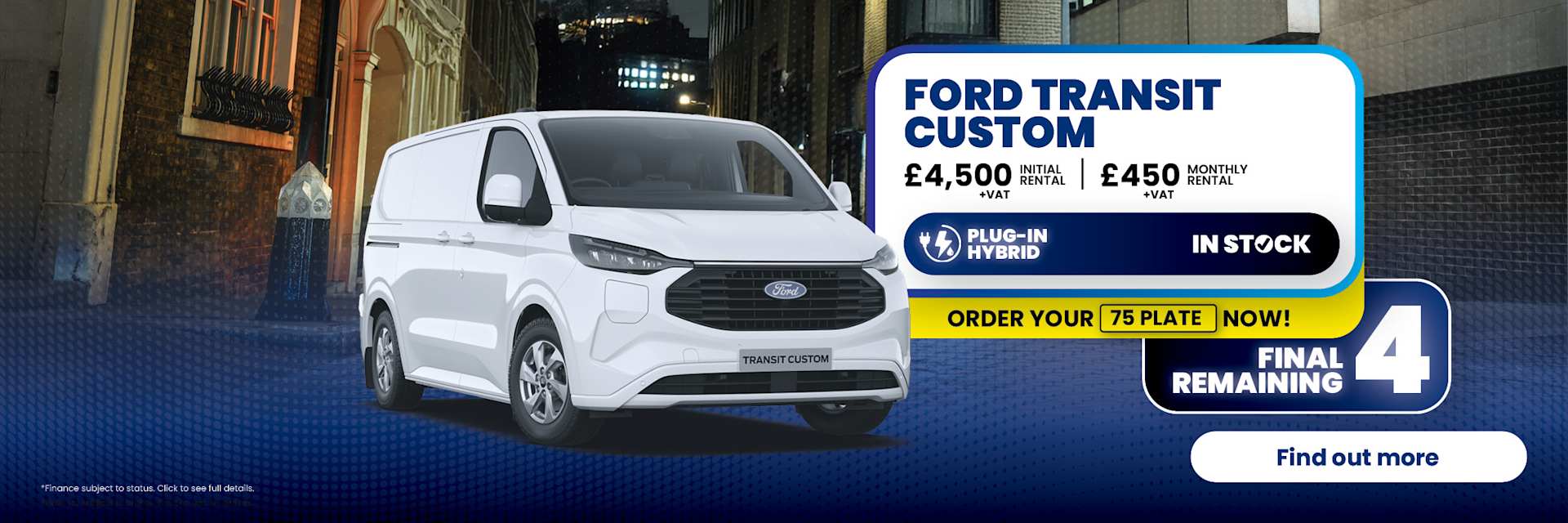 Ford Transit Custom PHEV Offer