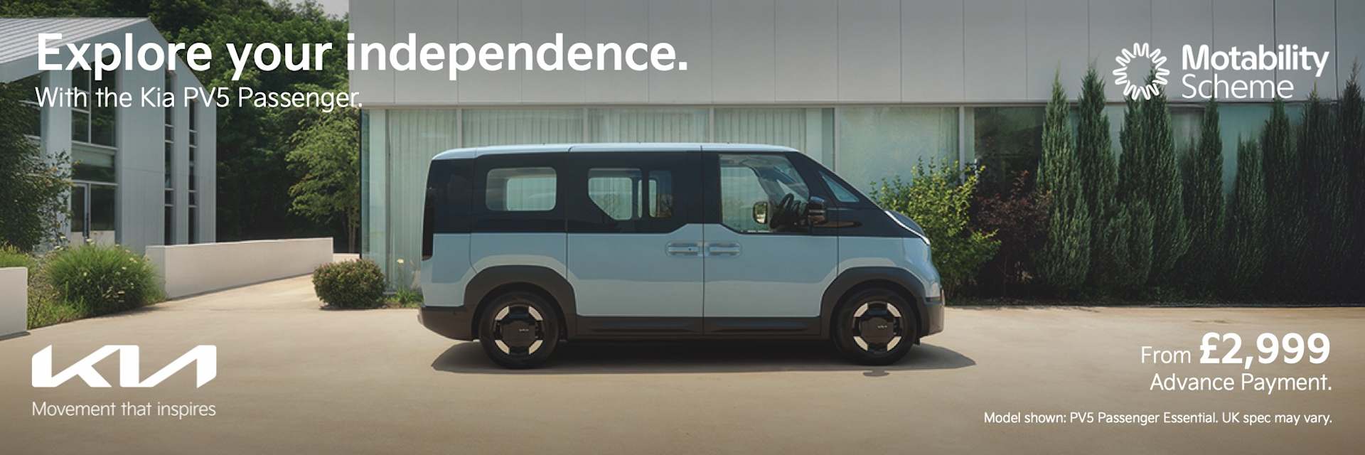 Kia PV5 Passenger Motability