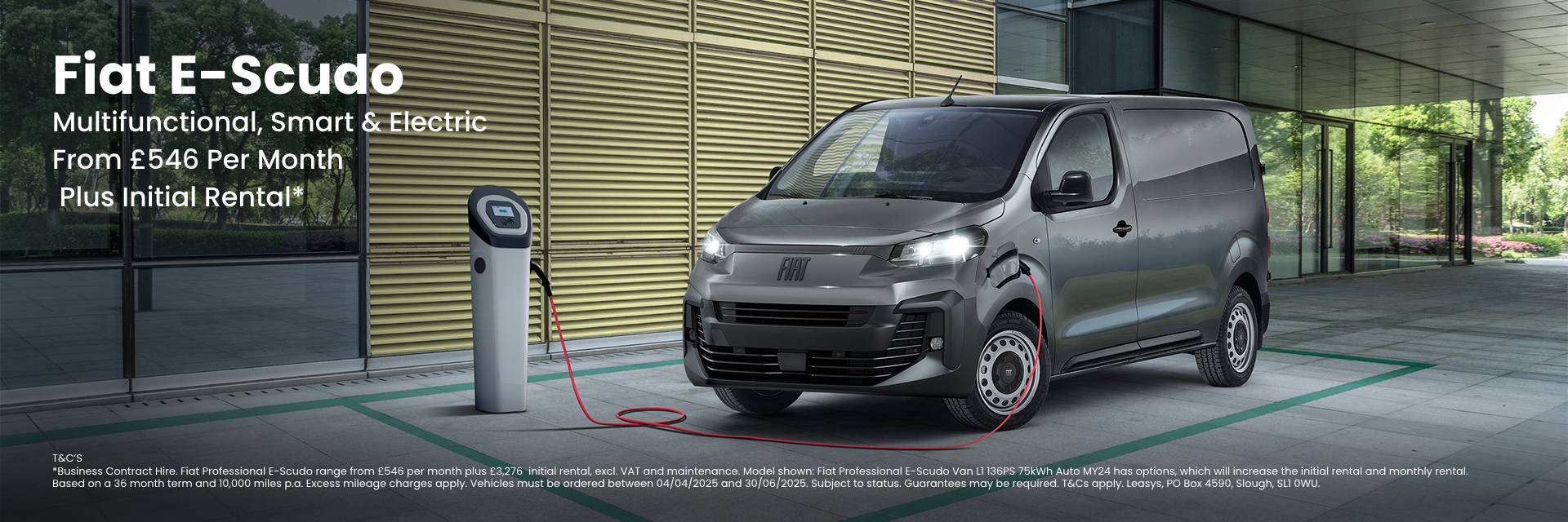 Fiat E-Scudo From £546 Per Month