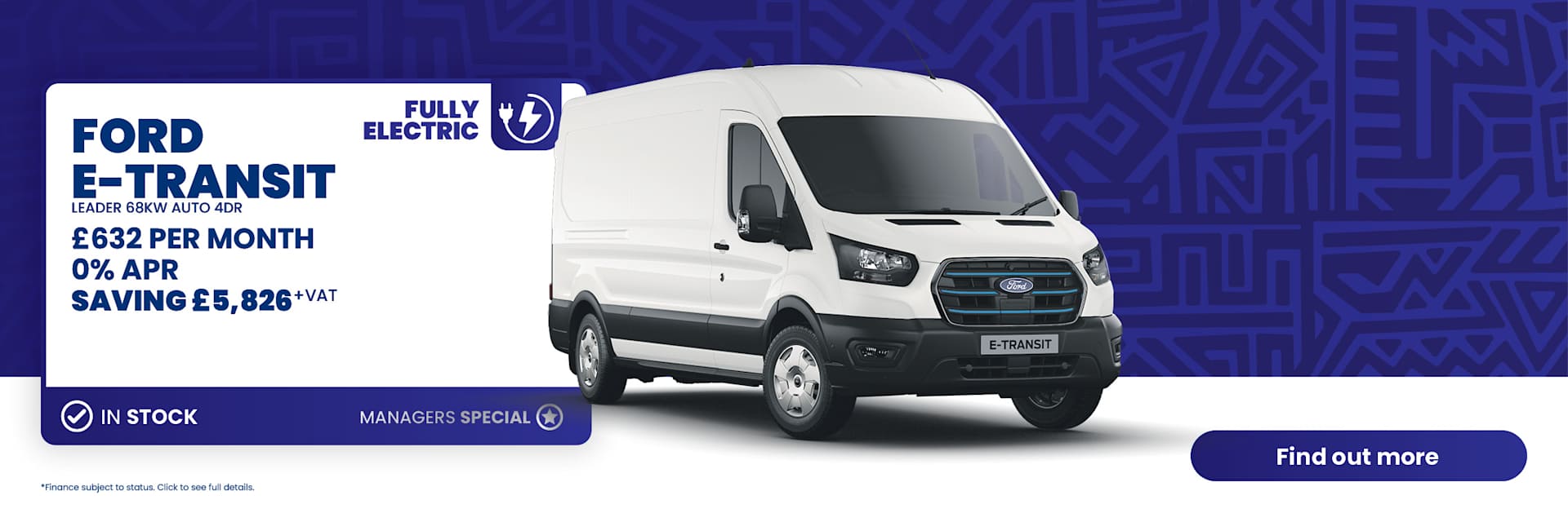 Ford E-Transit Manufacturer Offer Q1 25 