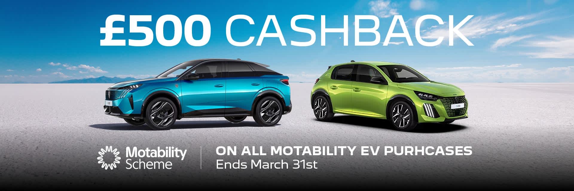 Peugeot Motab 2025 Cashback