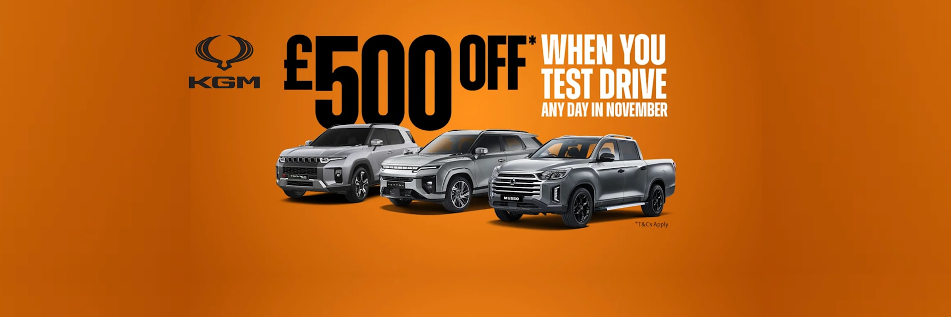KGM Test Drive Offer