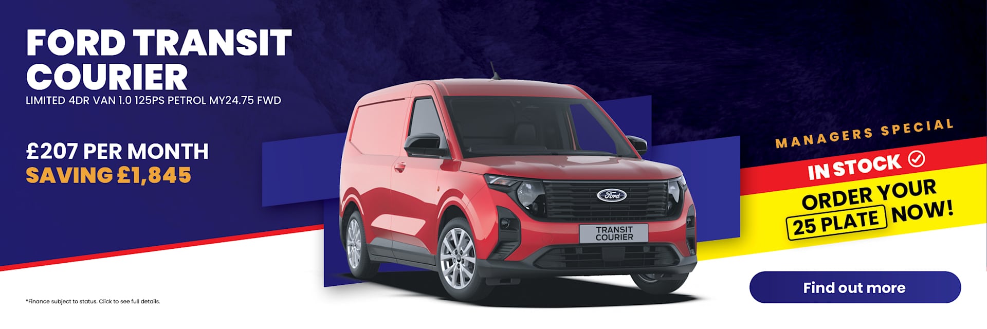 Ford Transit Courier Managers Special Q1 25 