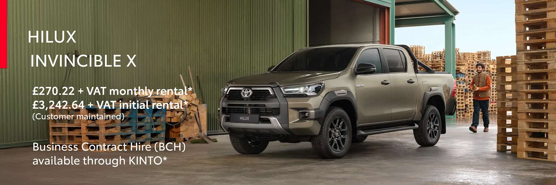 Toyota Hilux Invincible X Auto - Business Contract Hire Offer