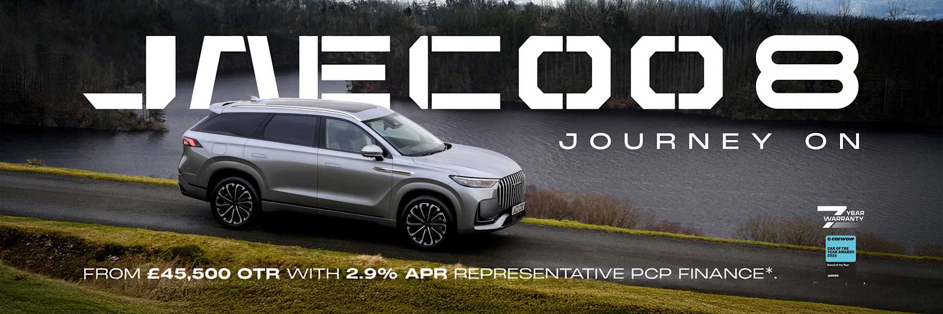 JAECOO 8 SHS 2.9% APR Finance Offer