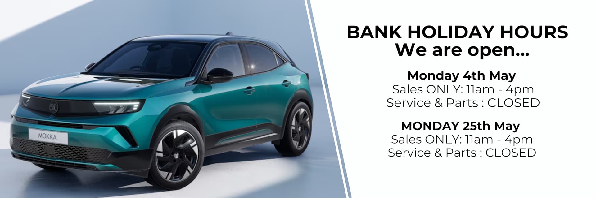 Bank Holiday Hours