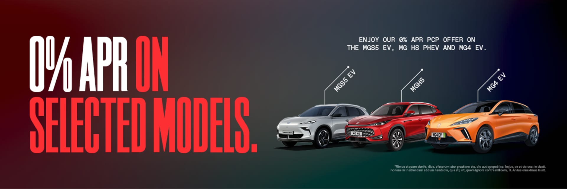 MG Offer Q3 0% APR