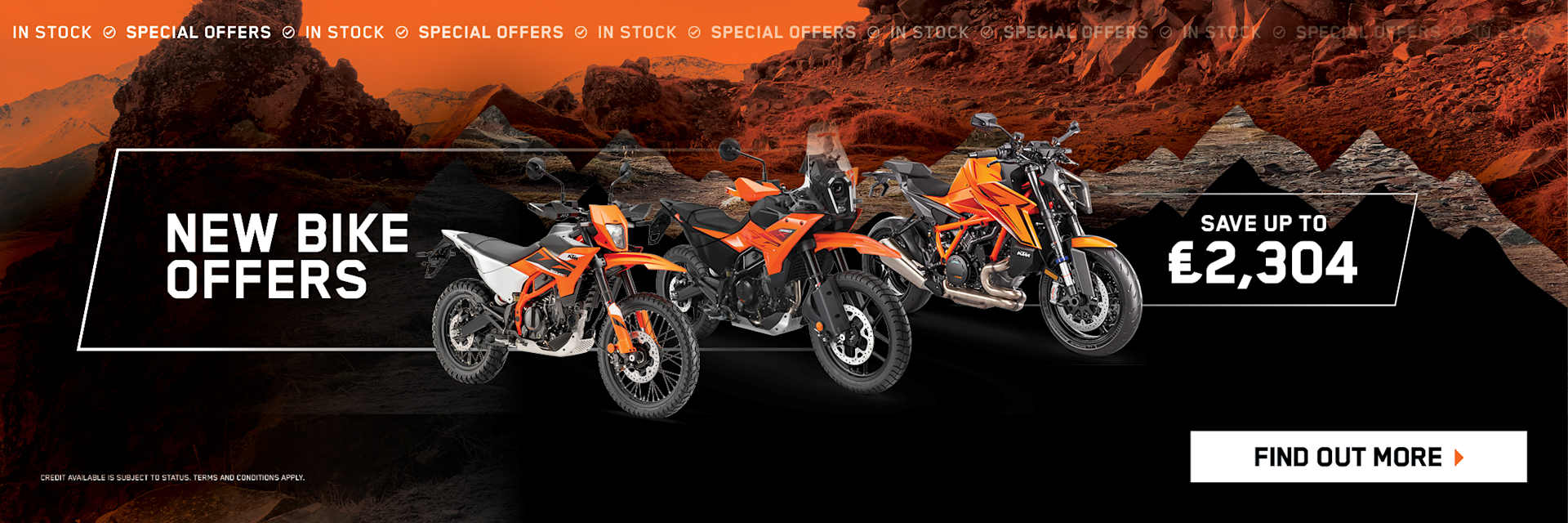 NEW KTM BIKE OFFERS