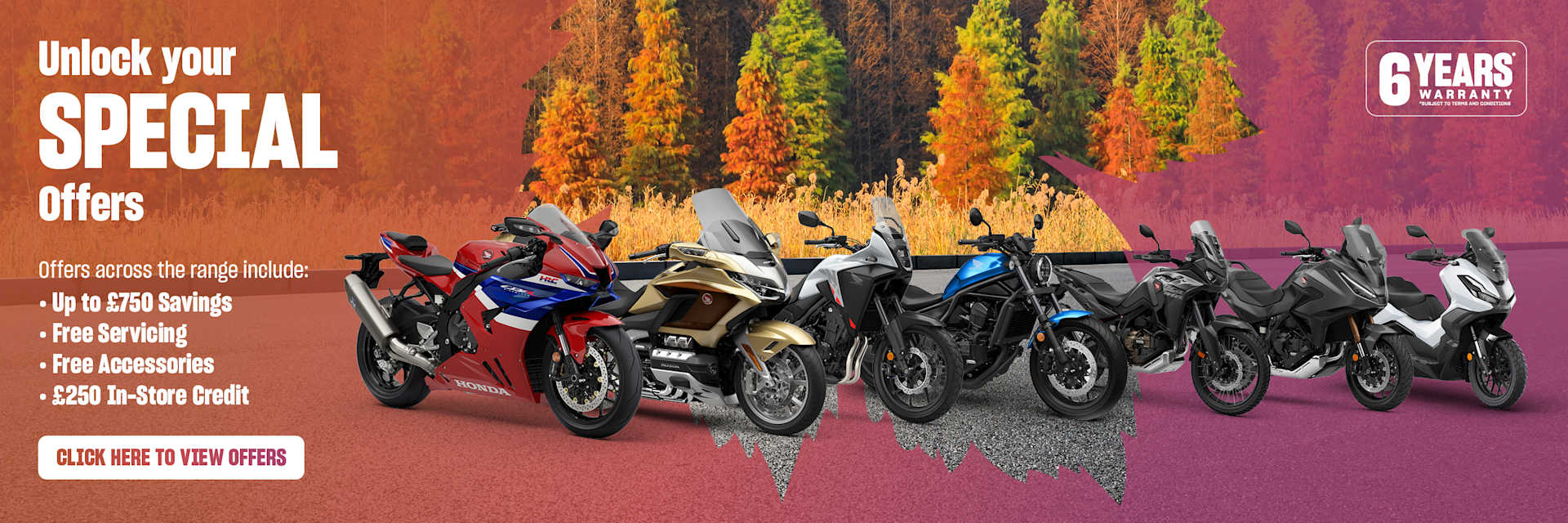 New Honda Bike Offers at Chiswick Honda