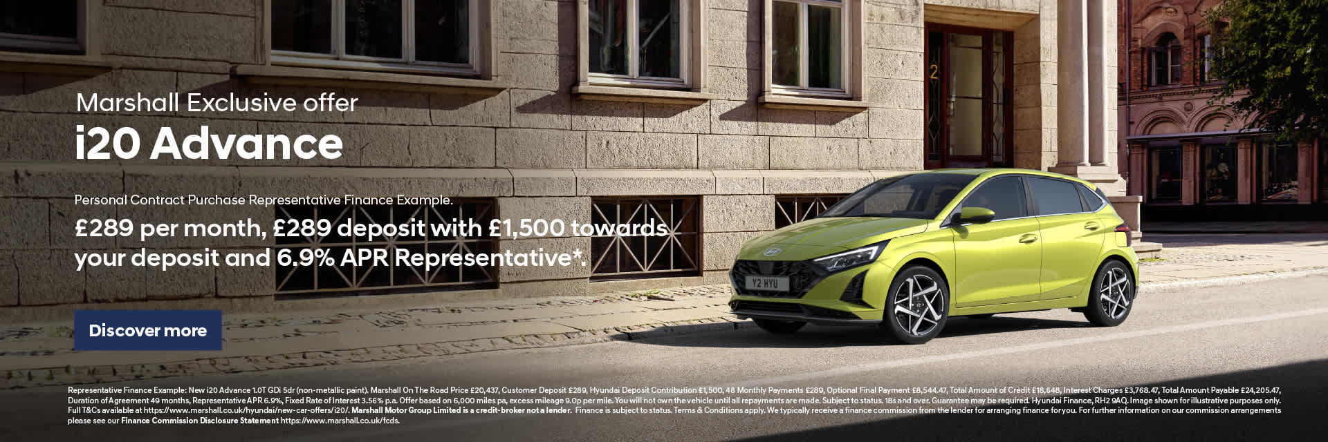 Hyundai i20 Personal Contract Purchase Offer