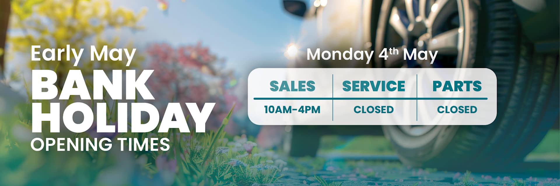 May Bank Holiday Hours