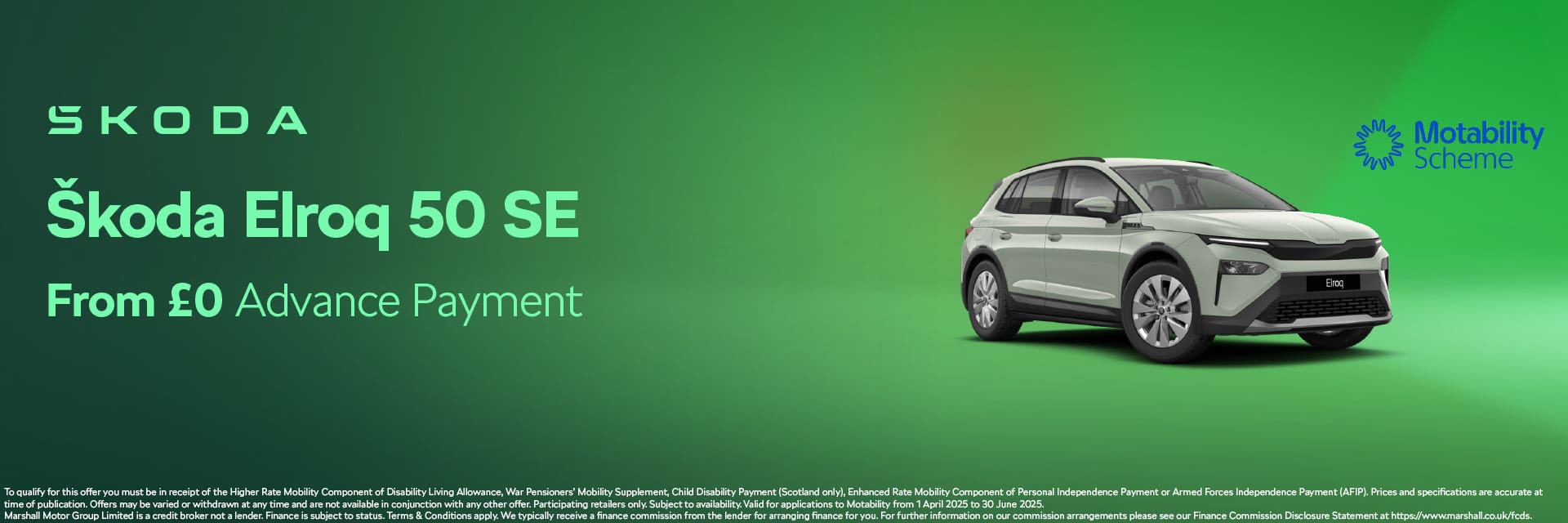 Škoda Motability Scheme Offers