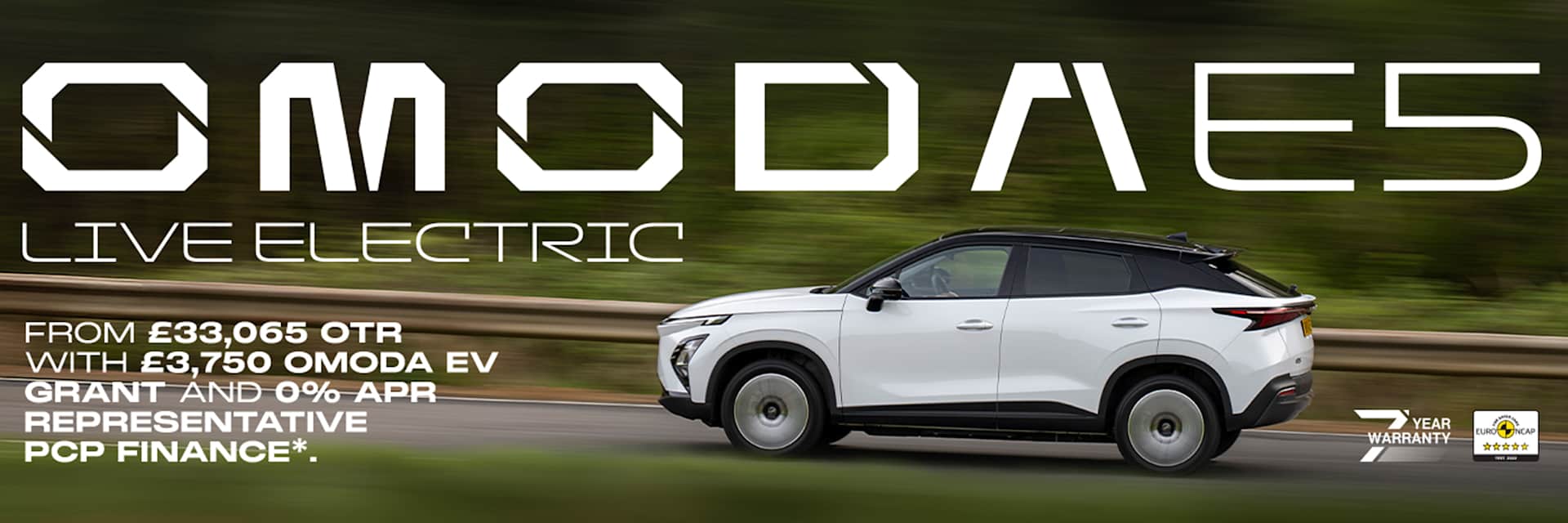 OMODA E5 EV Grant and 0% Offer