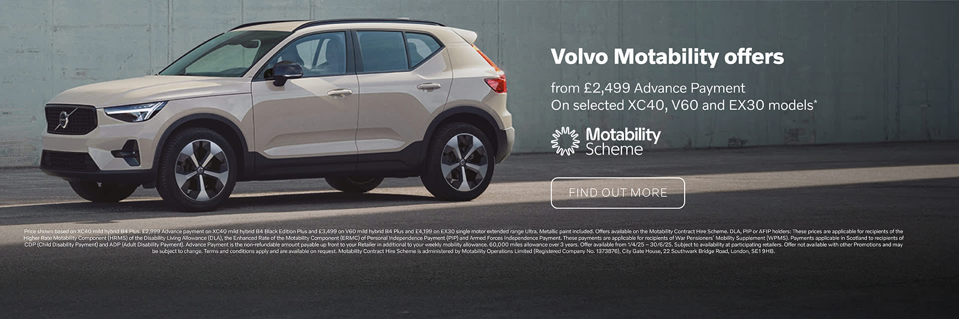 Volvo Motability Scheme Offers