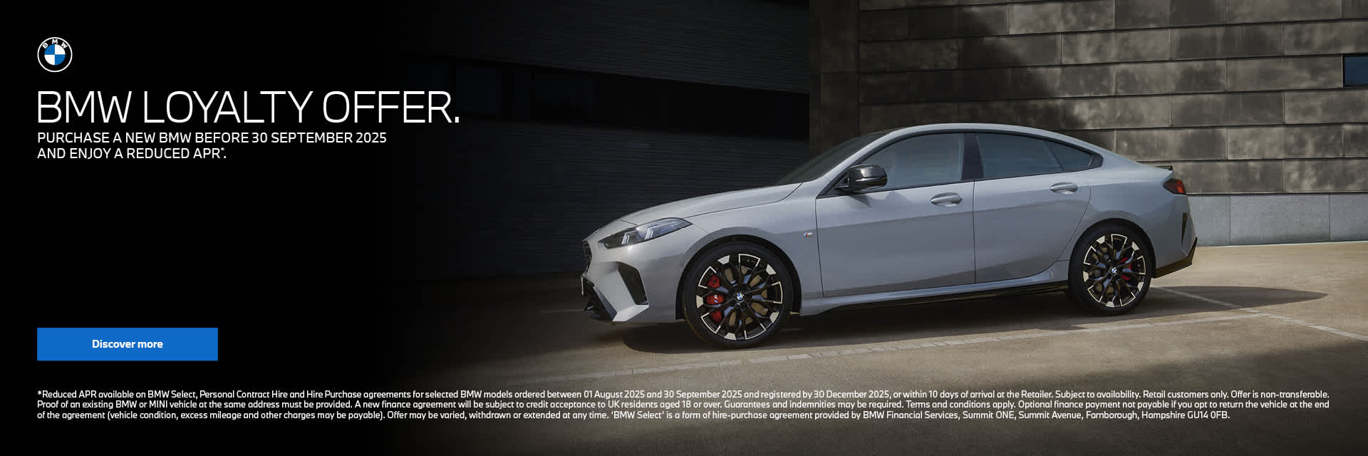 BMW LOYALTY OFFER.