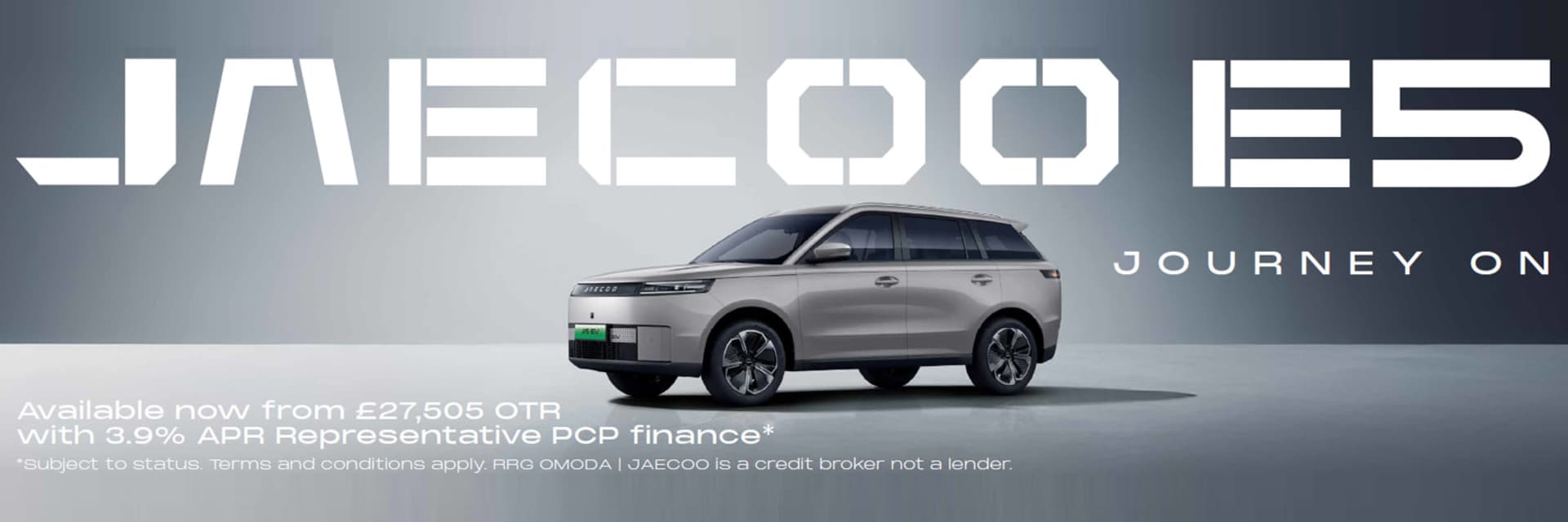 JAECOO E5 Finance Offer