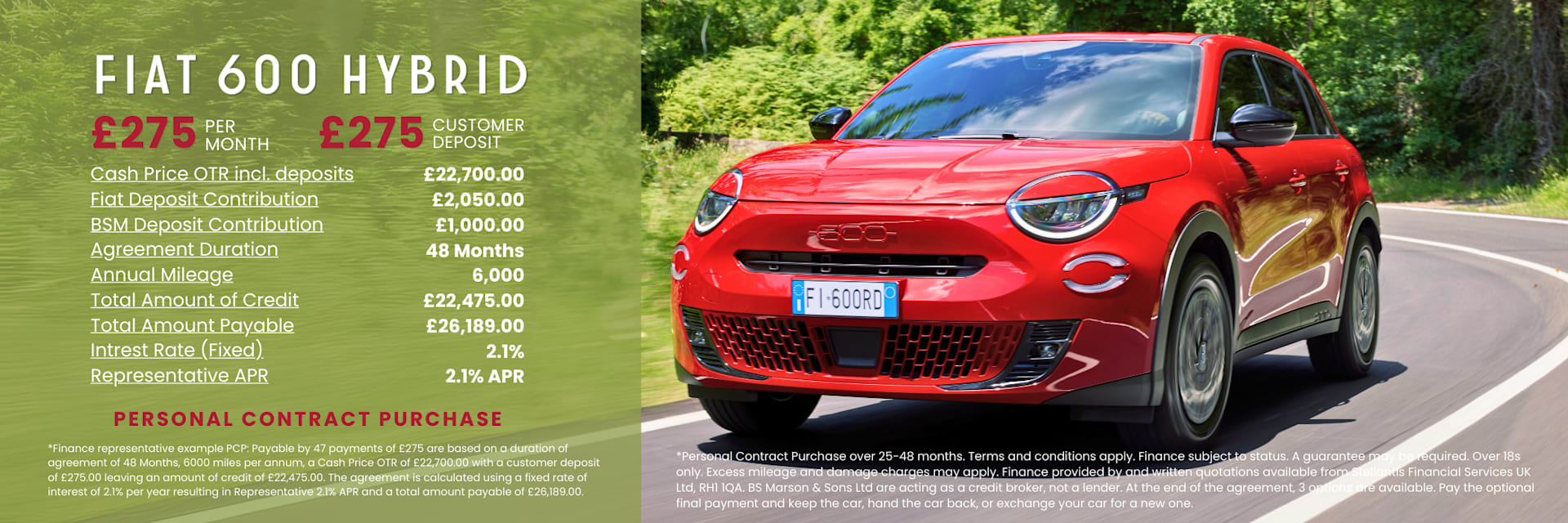 2025 Q4 Dec Fiat 600 Hybrid