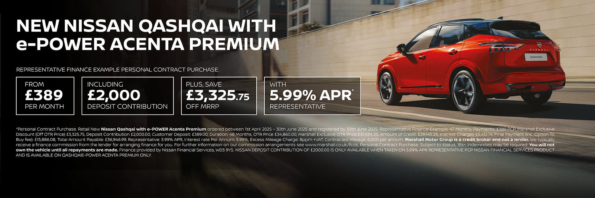 NEW NISSAN QASHQAI e-POWER PERSONAL CONTRACT PURCHASE EXCLUSIVE OFFER
