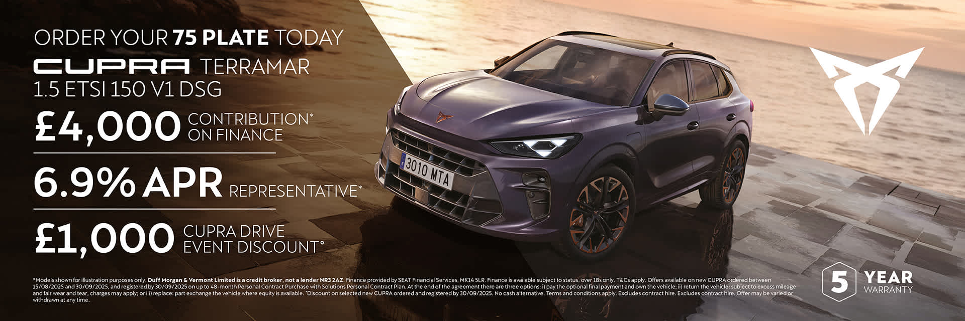 CUPRA TERRAMAR 75 PLATE