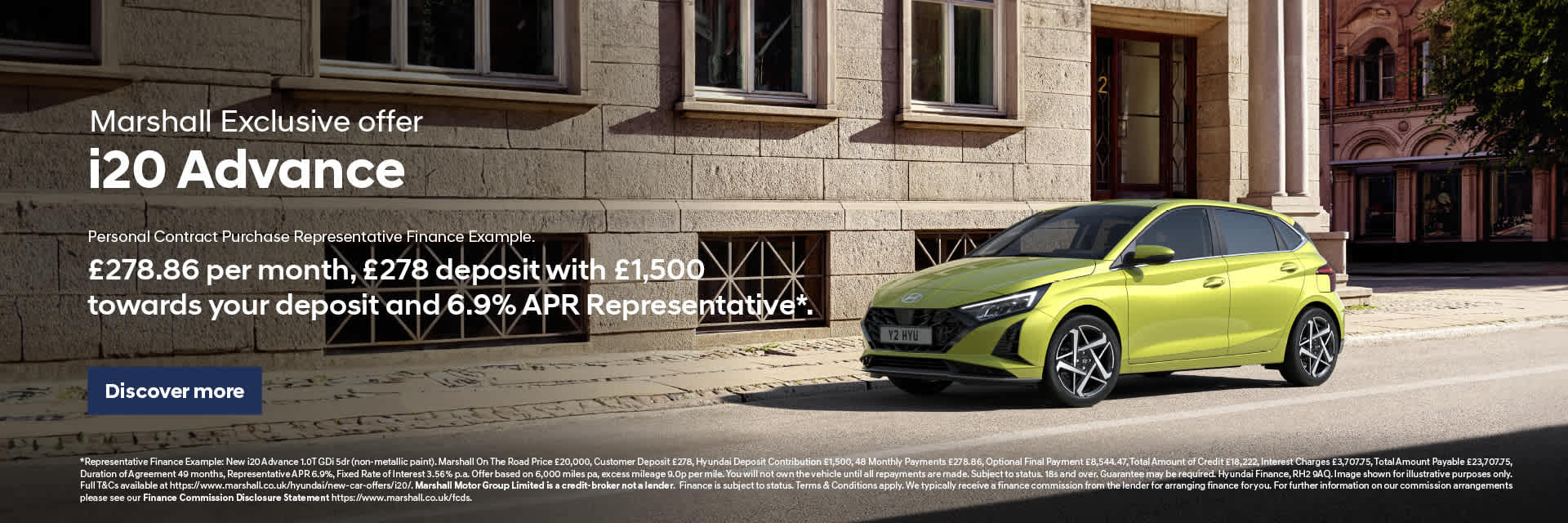 Hyundai i20 Personal Contract Purchase Offer