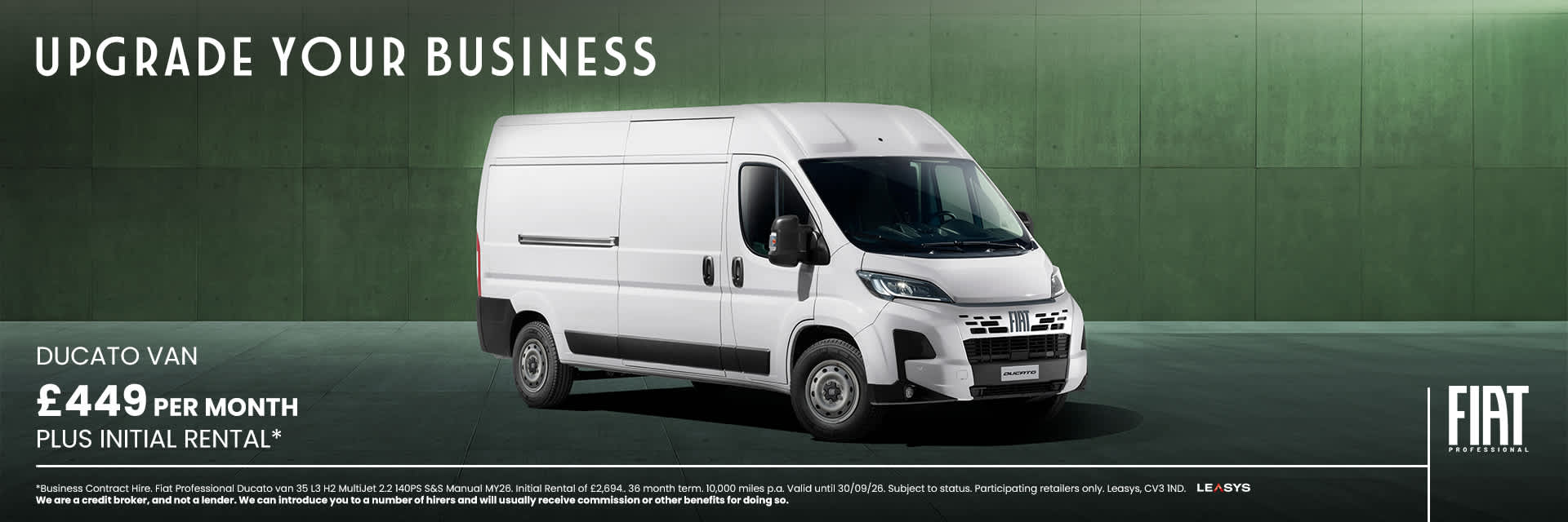 Fiat Ducato From £449 Per Month