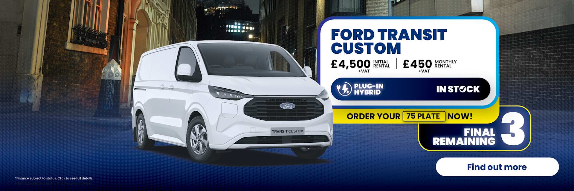 Ford Transit Custom PHEV Offer